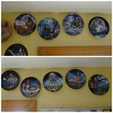 The Franklin Mint series of ten collectors plates entitled "Maiden of the Evening Stars" by David Pen Penfund. The plates depict Native American Women in various states either mystical or natural.