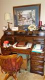 Riverside office chair & Roll-top Desk
