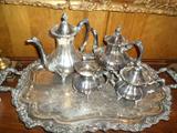 Loveland Rose 5-pc Tea & Coffee Service