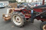International Harvester 284 Tractor and attachments.