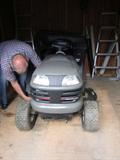 Craftsman LT 2000, 42 inch cut riding lawn mower with a Kohler 17OHV motor and a grass catcher