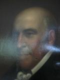 Oil Portrait circa 1875 by B. Otis. some damage