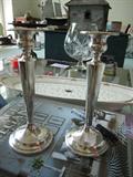 J.E. Caldwell Sterling Candlesticks (weighted)