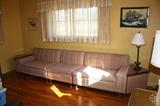 Funky.....3 piece sectional SOFA WITH 2 Lamp table ! EXCELLENT CONDITION!