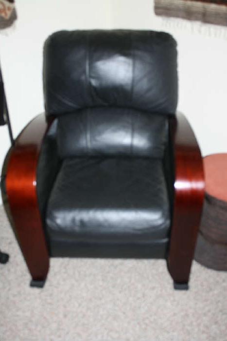 Black Leather Recliner