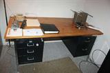 SEVERAL METAL DESKS