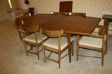 DANISH MODERN DINING SET WITH 2 MORE LEAVES AND PROTECTOR PADS