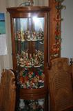 CORNER LIGHTED CURIO CABINET