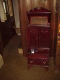 Floor Jewlery Cabinet with mirroe popped up