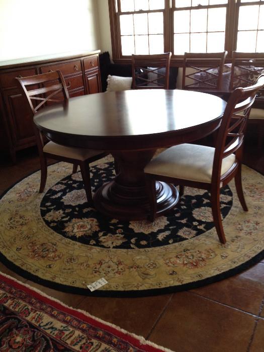      Made-in-America table/6 chairs/5 curved leaves
