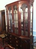                      Matching lighted china cabinet 