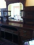              Outstanding English antique sideboard
