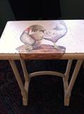                       Small table with rooster/hen