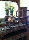             Outstanding English antique sideboard