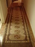 Shades of khaki and tan make this runner totally neutral so that it will work in almost any home or office.