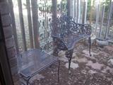 New Orleans Victorian style settee and two chairs and table (not shown)