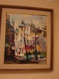 City scape signed Cordet