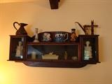 Wall curio cabinet