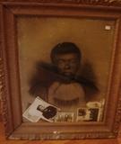 Afro American photo with snap shots of her descendants