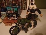 Ken doll and motocycle