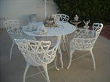 CAST Iron Table & 4 Chairs