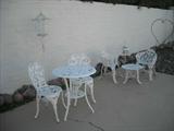 Round Cast Iron Table-2 Chairs
