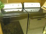 Black Whirlpool Washer & Dryer