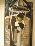 3 Dimensional Artwork on Board by P. Brooker
Size 4ft x 6.5 ft.
Titled "Count to Five and Tell the Truth"