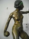FRench Bronze Circa 1920-1940
Nude sculpture of a dancer