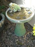 cement birdbath