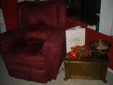 Wine Colored Micro Fiber recliner