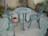 Iron Patio Table-2 chairs