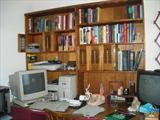 Computer & Maple Bookcase