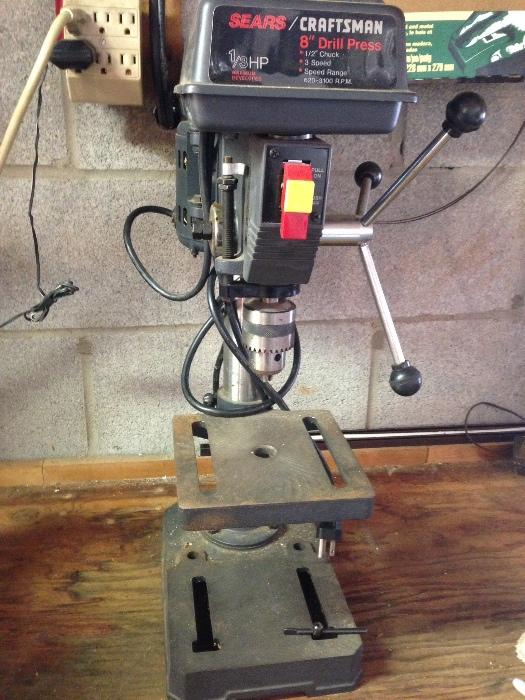 Sears Craftsman 8" drill press.