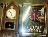  GLENLIVET, CHIVAS REGAL CLOCKS 