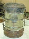  LARGE SHIP's OR ANCHOR LANTERN / WIRED FOR A BULB 
