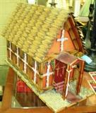  MATCHSTICK CHURCH / GREAT FOLK ART PIECE
