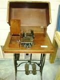  ONE NEAT OLD WHEELER & WILSON SEWING MACHINE 