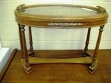 SERVING CART / GLASS TOP 