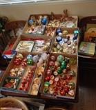 Just some of the Xmas ornaments - some vintage, mostly newer (but made in Germany & Poland).  Scandinavian & Italian ornaments - some Ferrandiz