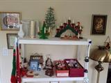 Still more Xmas - note the M&M ornaments in shoe boxes & Hudson pewter nativity set (at center)