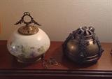 Antique lamp parts