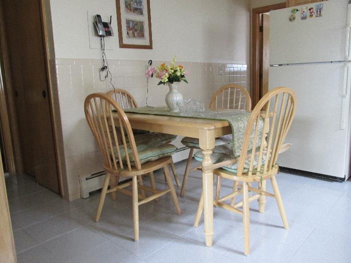 1 of Three kitchen table and chairs