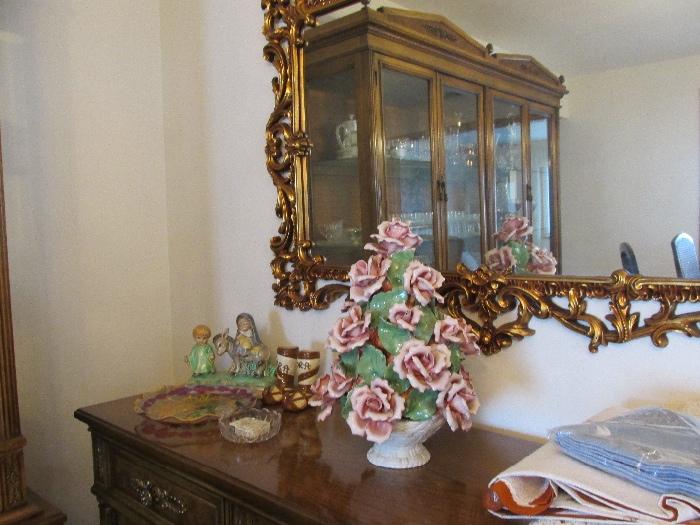 Large mirror, Capodimonte