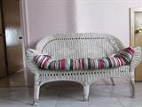 Wicker love seat