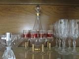Vintage decanter with glasses