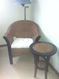 Wicker Chair and Table