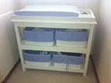 White Changing Station with Baskets