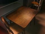 Antique Wood Table and Chairs