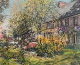 Edward Willis Redfield, Spring Bouquet, 1946, Oil on Canvas